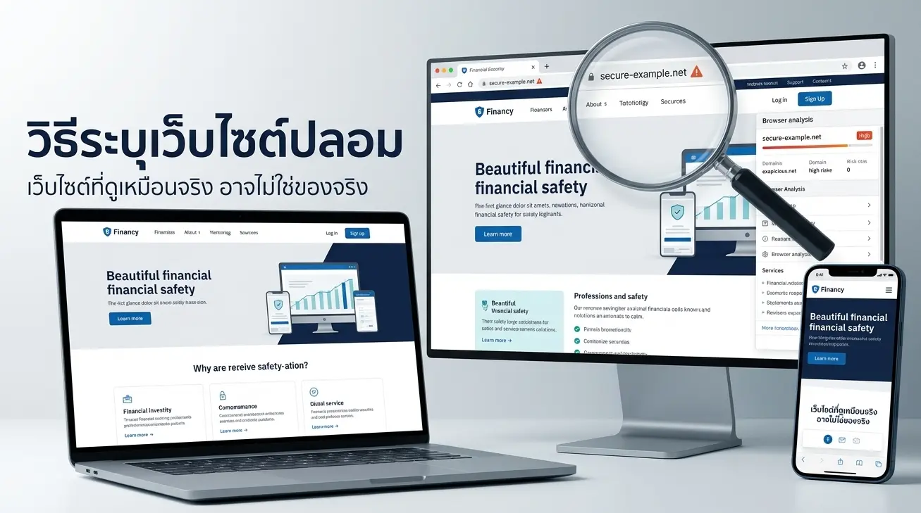 How to Identify a Fake Website - illustration